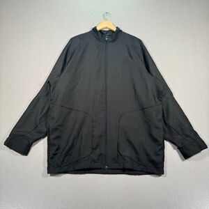 Vintage Jordan Track Jacket Mens XL Full Zip Black Swoosh‎ Nike Basketball Hoop